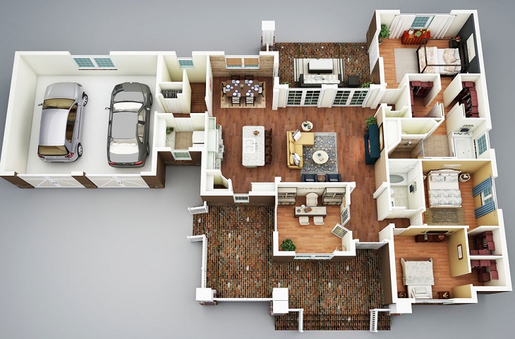 【強力推薦】300平方現代簡歐風格別墅家居設計